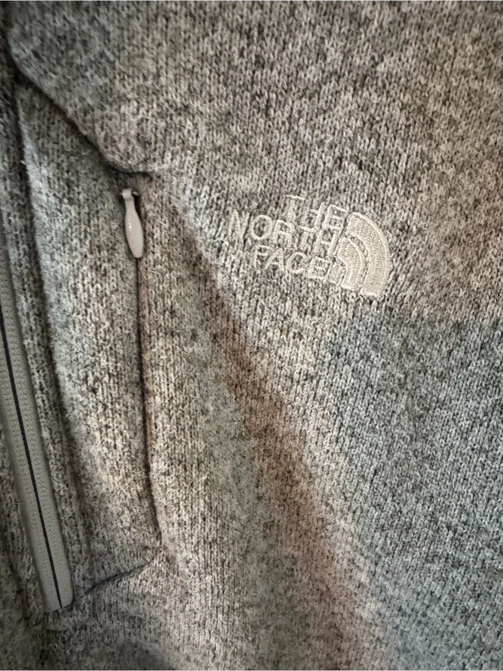 The North Face Men’s Gray Quarter-Zip Fleece Pullover